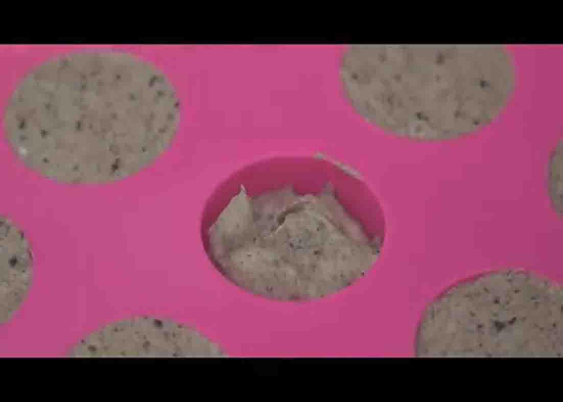 Molding the Oreo ice cream sandwich