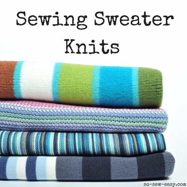 Sewing Sweater Knits, no special tools required to start and a clever way to use scraps you already have