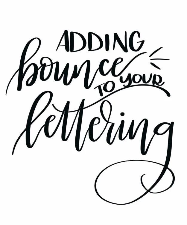Brush Lettering Tutorials - Basic Bounce Lettering - Simple and Fun Calligraphy Tutorial Videos - How To Paint the Alphabet in Calligraphy Handwriting with Pens, Watercolors, Adobe