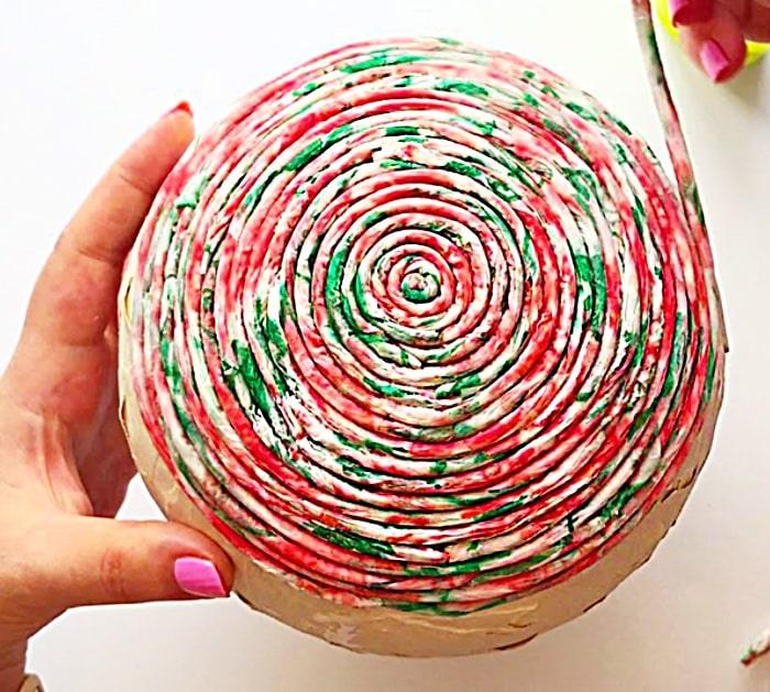 Use Napkins Rolled In Mod Podge To Make A Paper Jewelry Box
