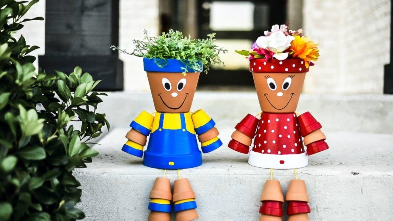 DIY Pot People Garden Decor