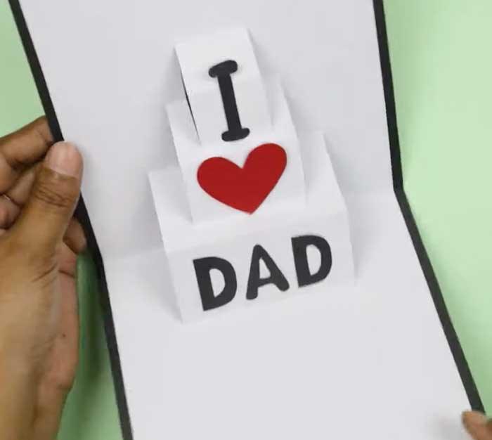 Cut Into Pop-Up Cards - Fathers Day