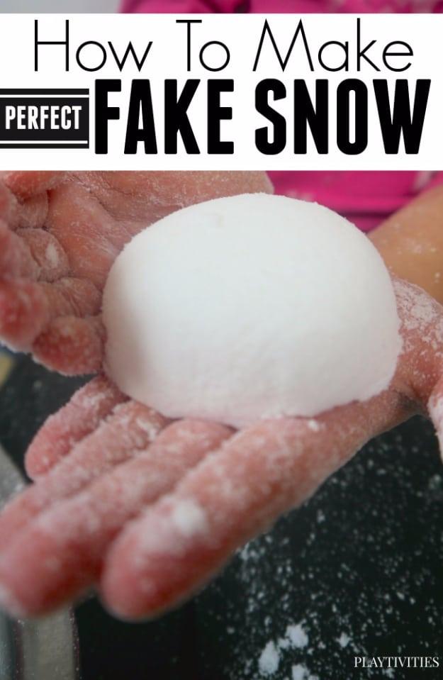 Crafts For Kids To Make At Home - Fake Snow For Kids - Cheap DIY Projects and Fun Craft Ideas for Children - Cute Paper Crafts, Fall and Winter Fun, Things For Toddlers, Babies, Bo