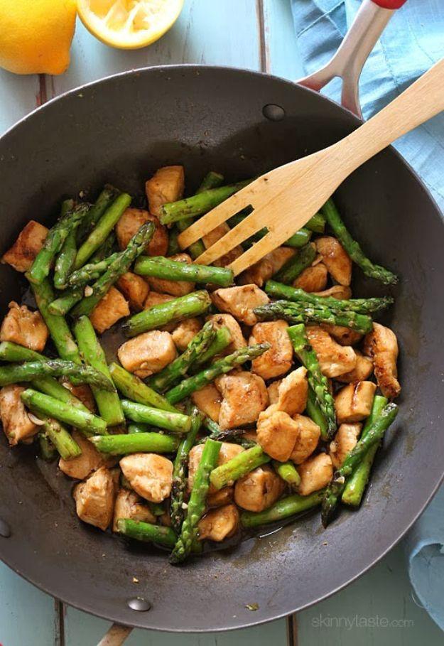 Chicken and Asparagus Lemon Stir Fry, a lighter weeknight dinner, and comfort that beats anything from a takeout bag