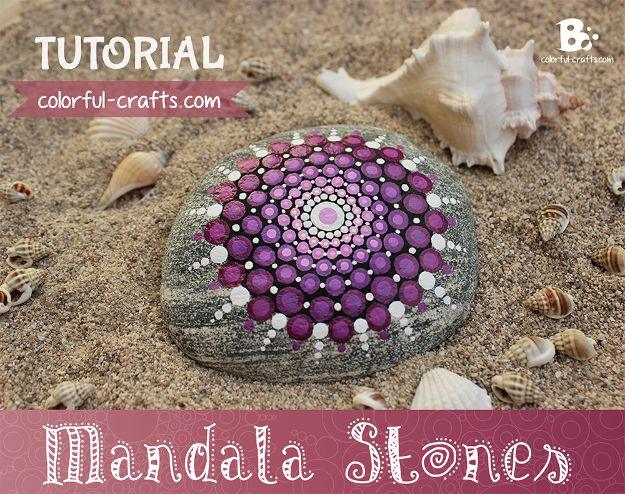 Mandala Stones DIY, a boho decor idea, fast enough to finish tonight and a fun update worth trying at least once