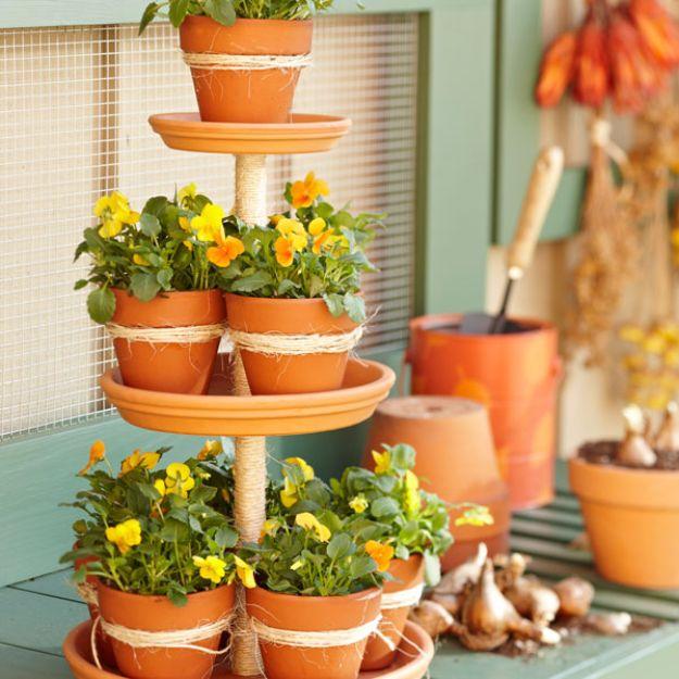 Tiered Terracotta Planter, easy to customize with paint or stain already on hand and a keepsake worth handing down for years