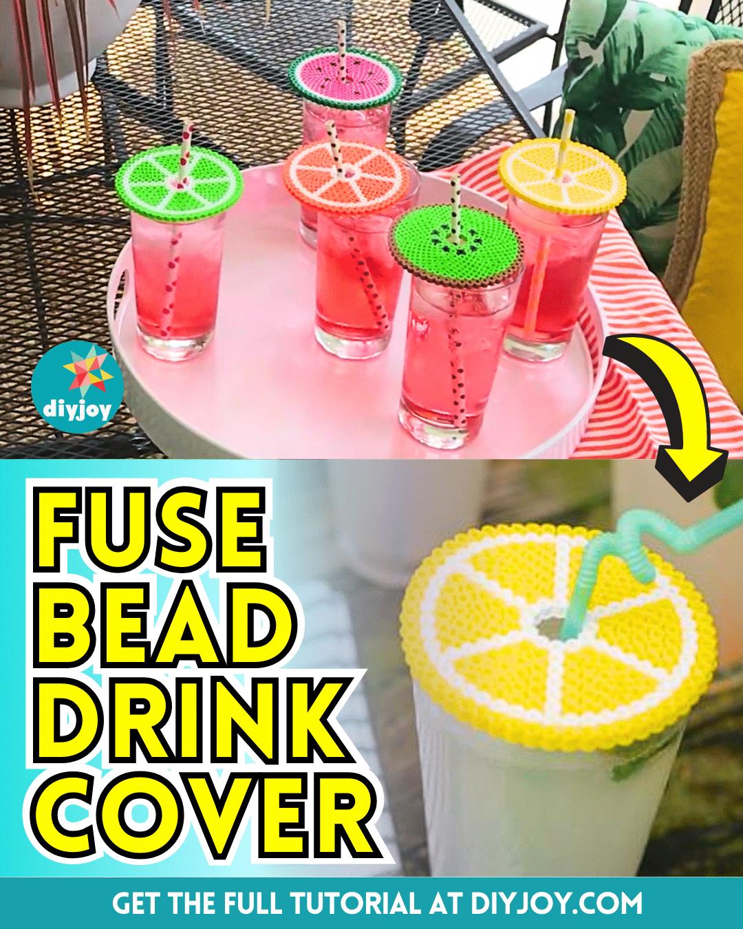 Easy DIY Fuse Bead Drink Cover Tutorial