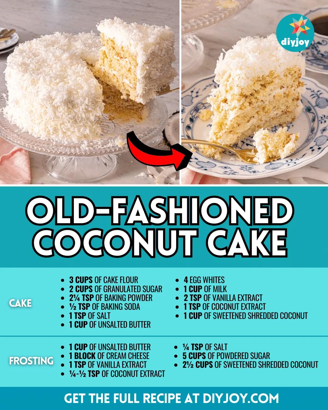 Easy Old-Fashioned Coconut Cake Recipe