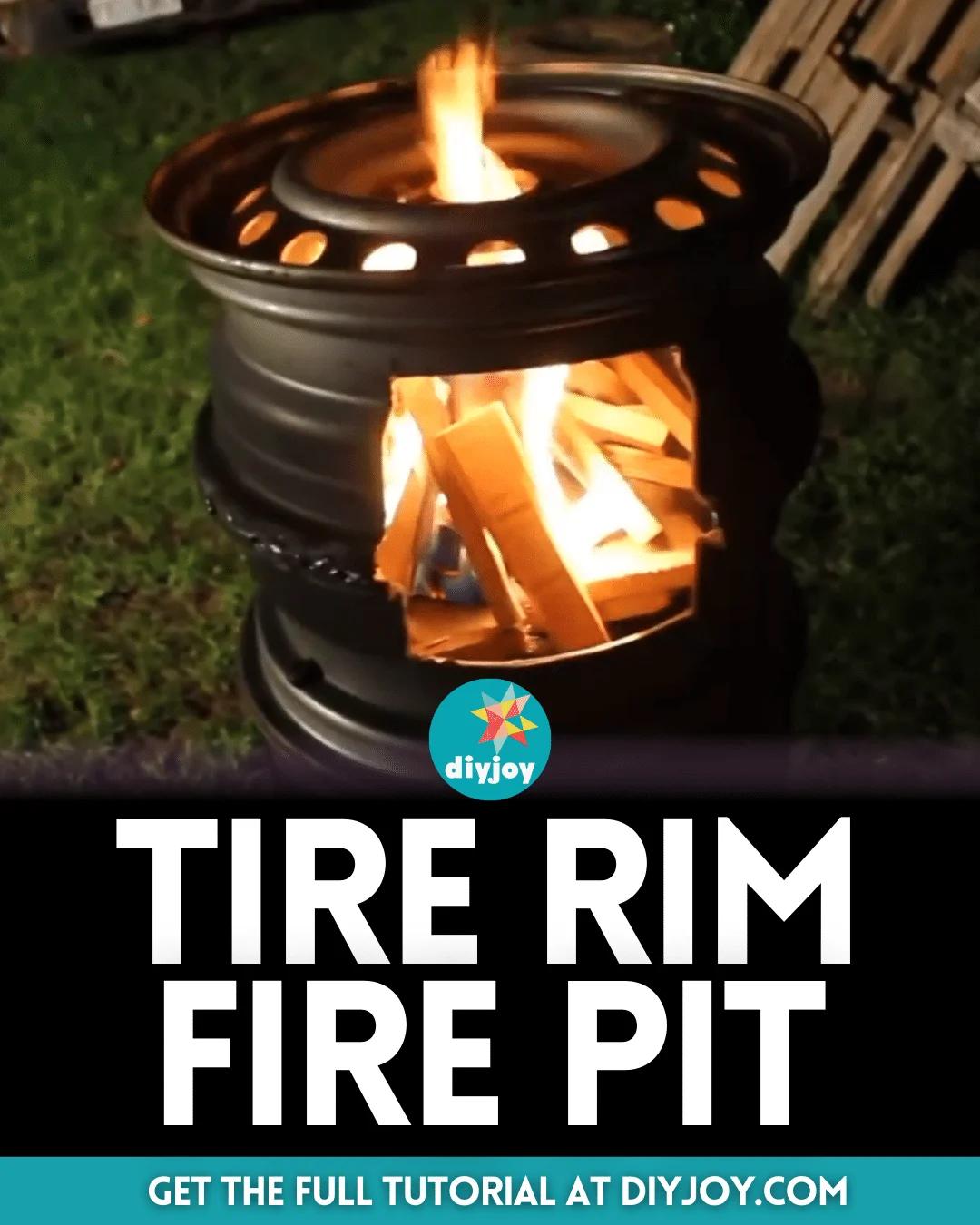 Easy Repurposed Tire Rim Fire Pit