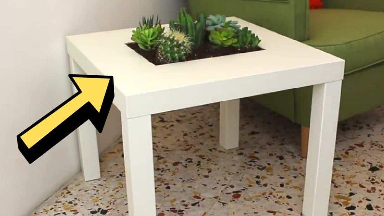 How to Transform an IKEA Lack Table Into a Planter