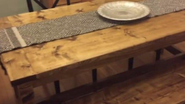 DIY Farmhouse Table, a simple way to make something feel more special and an idea worth saving to your favorites