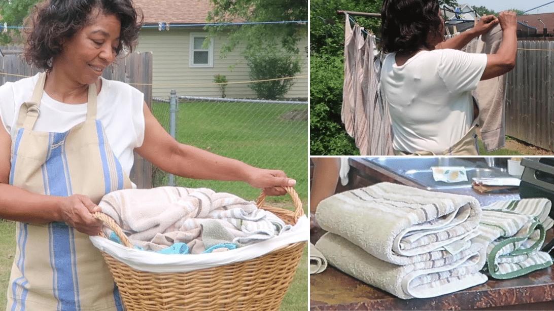 How to Keep Towels Soft When Line Drying