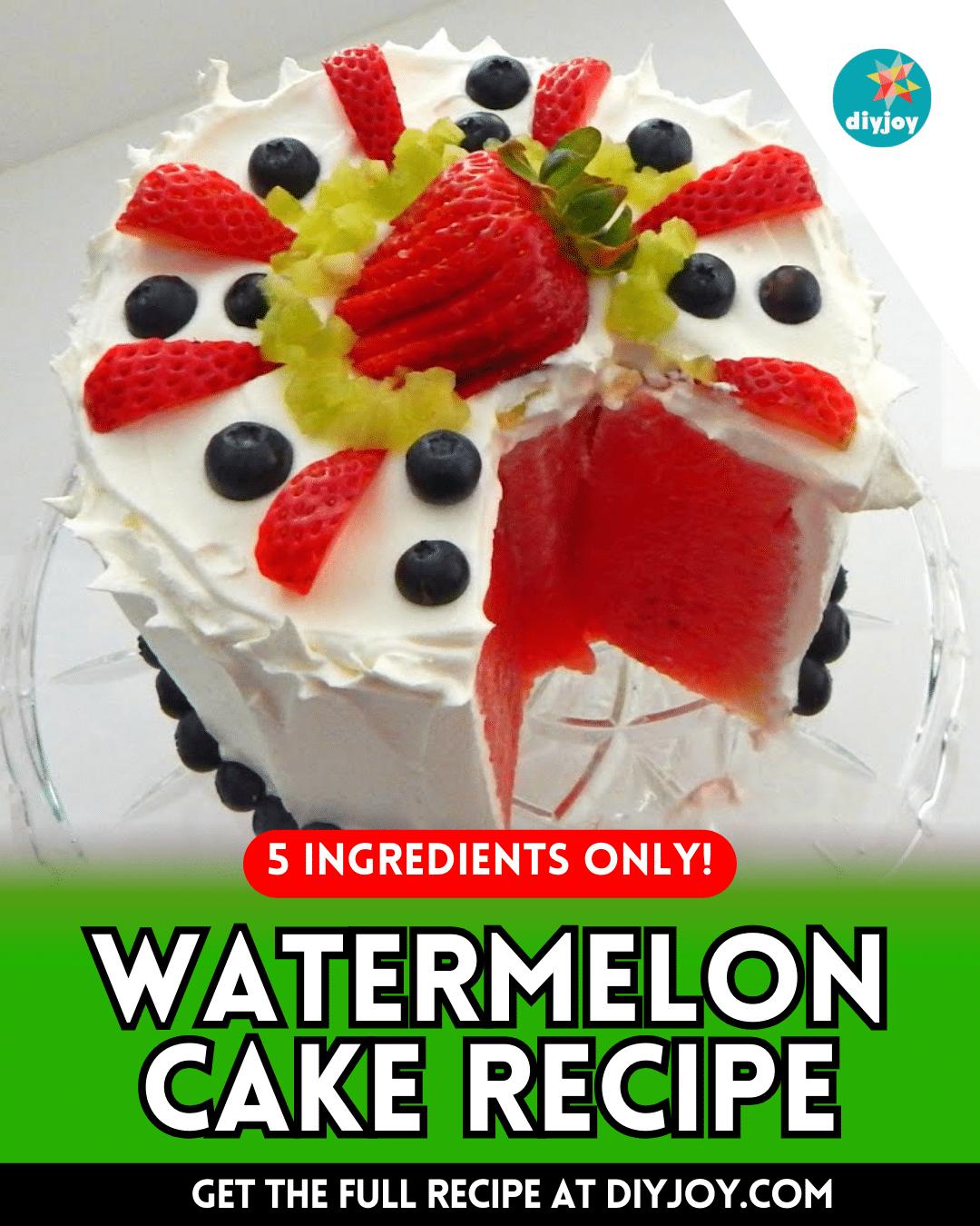 Easy Watermelon Cake Recipe