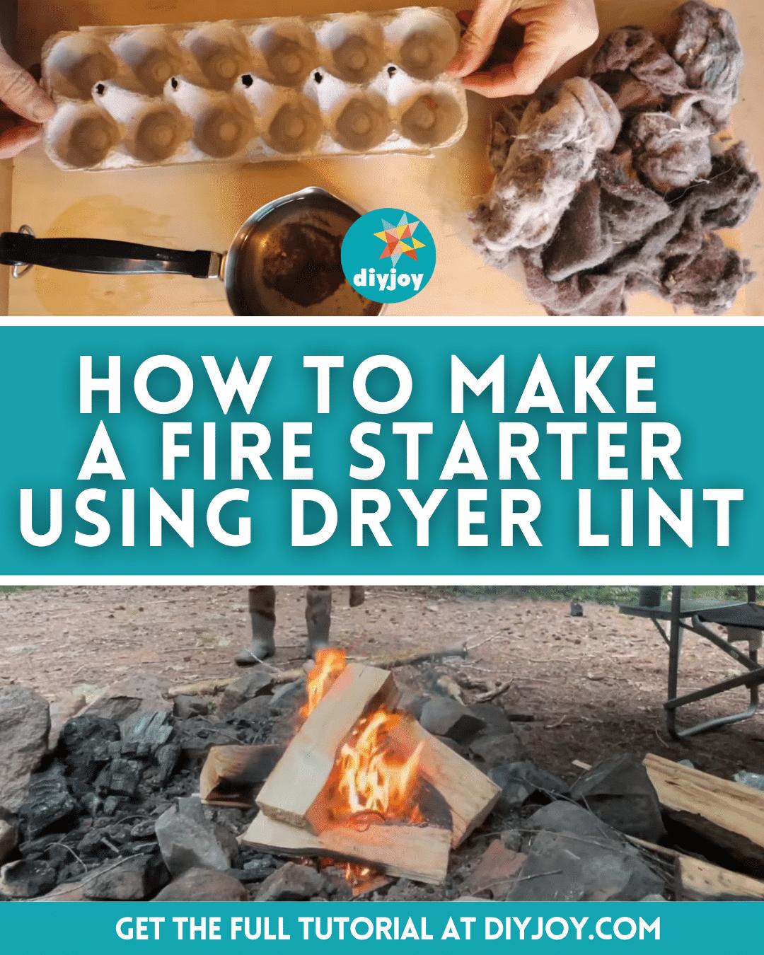 How To Make A Fire Starter Using Dryer Lint