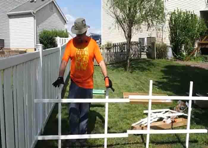 Making the frame of the no-dig fence