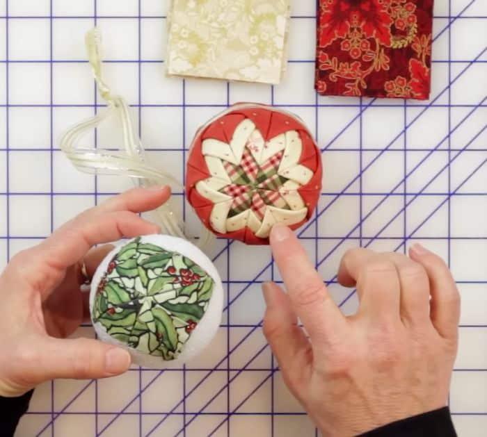 No-Sew Quilted Christmas Ornament Tutorial