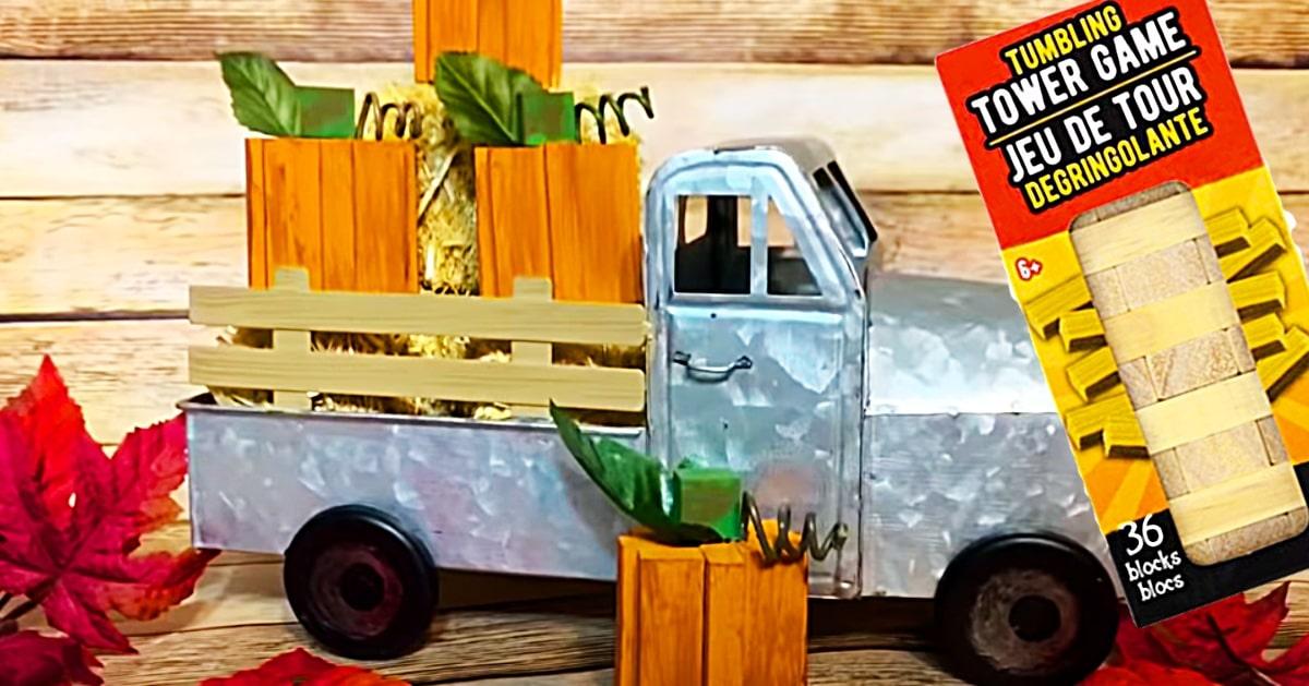 Dollar Tree DIY Tumbling Tower Pumpkins