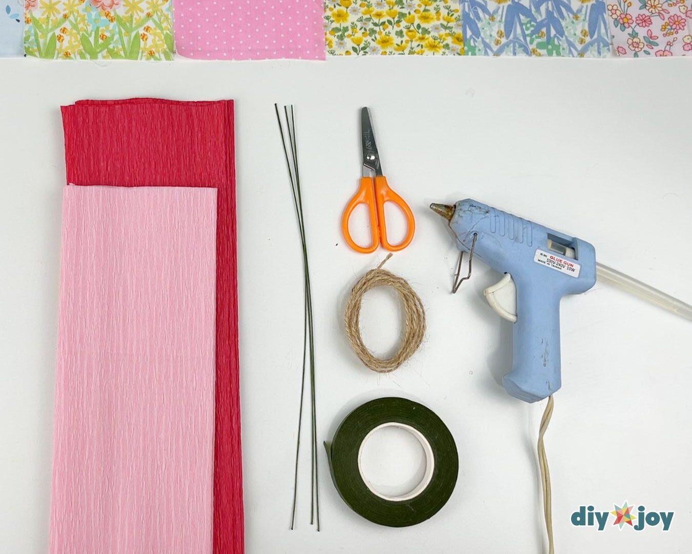 Crepe Paper Flowers — final touches