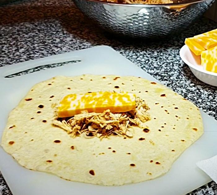 Roll Out Homemade Flour Tortillas For Chimichangas