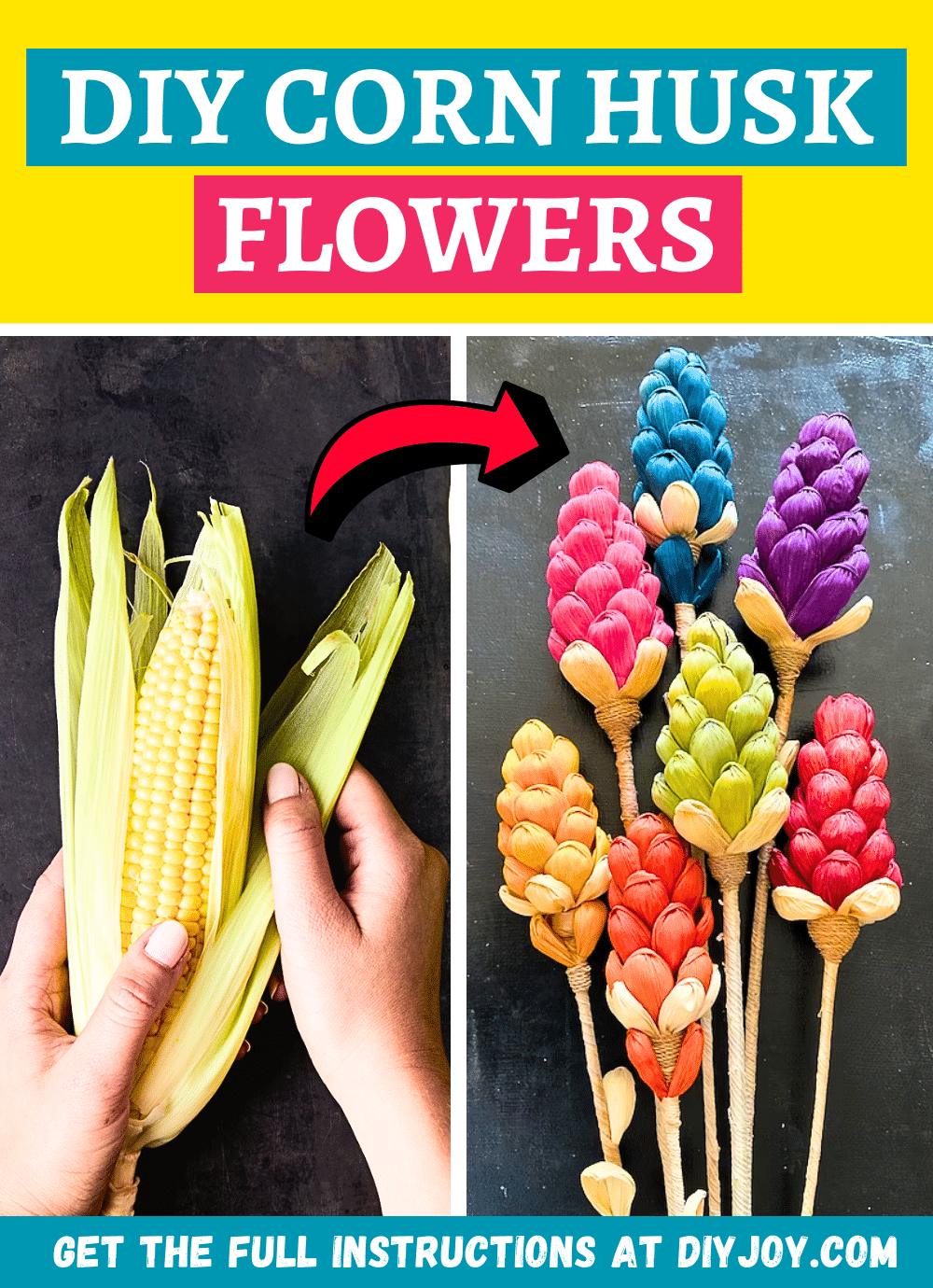 How To Make DIY Flowers Using Corn Husks