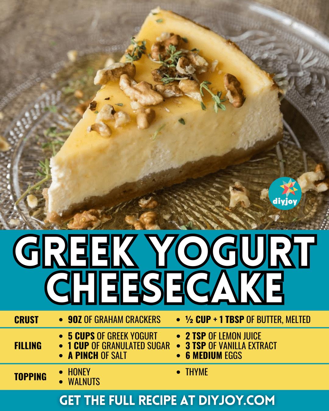 Easy Greek Yogurt Cheesecake Recipe