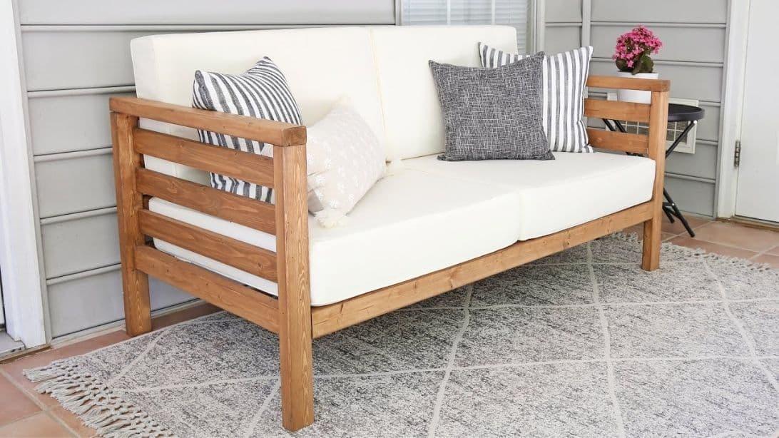Easy DIY $45 Outdoor Couch Tutorial