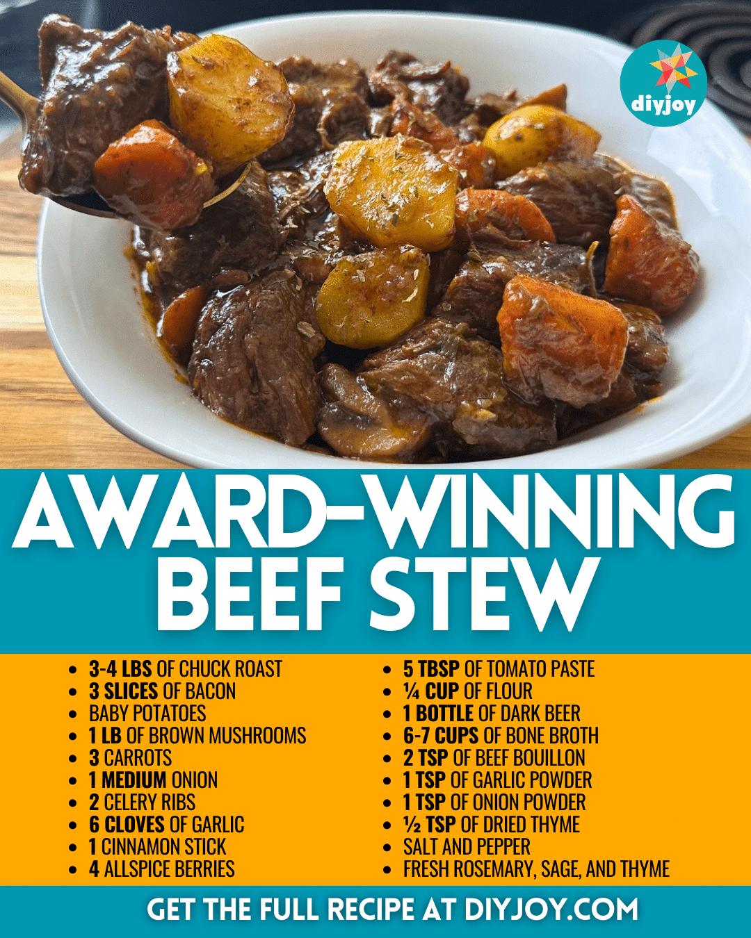 Award-Winning Beef Stew Recipe