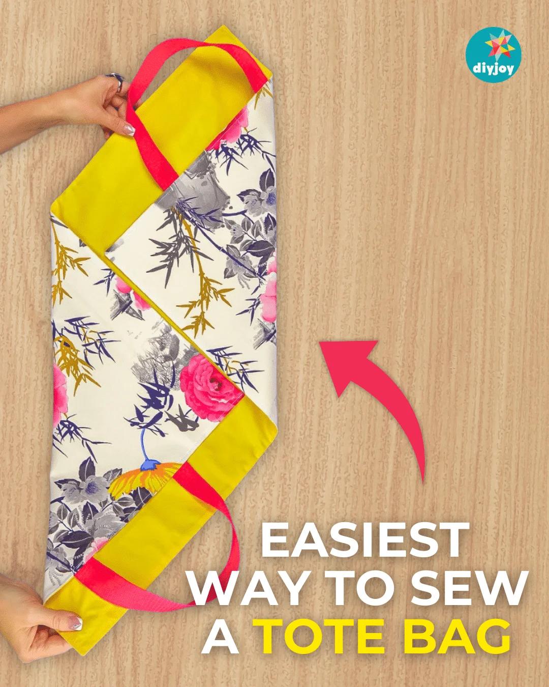 _Easiest Way to Sew a tote Bag