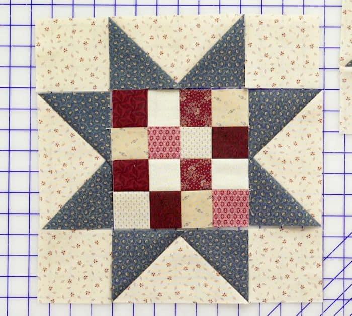 Easy To Make Sawtooth 16-Patch Block Quilt