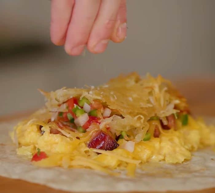 Perfect Bacon Egg Cheese Breakfast Burrito Ingredients