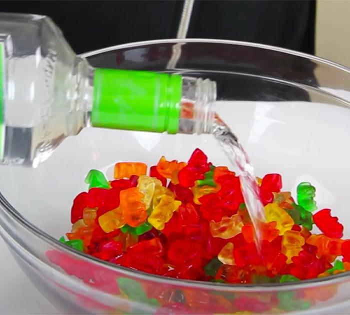 Fireball Vodka Soaked Gummy Bears | Alcohol Recipes