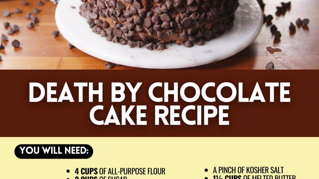 Super Easy “Death by Chocolate Cake” Recipe