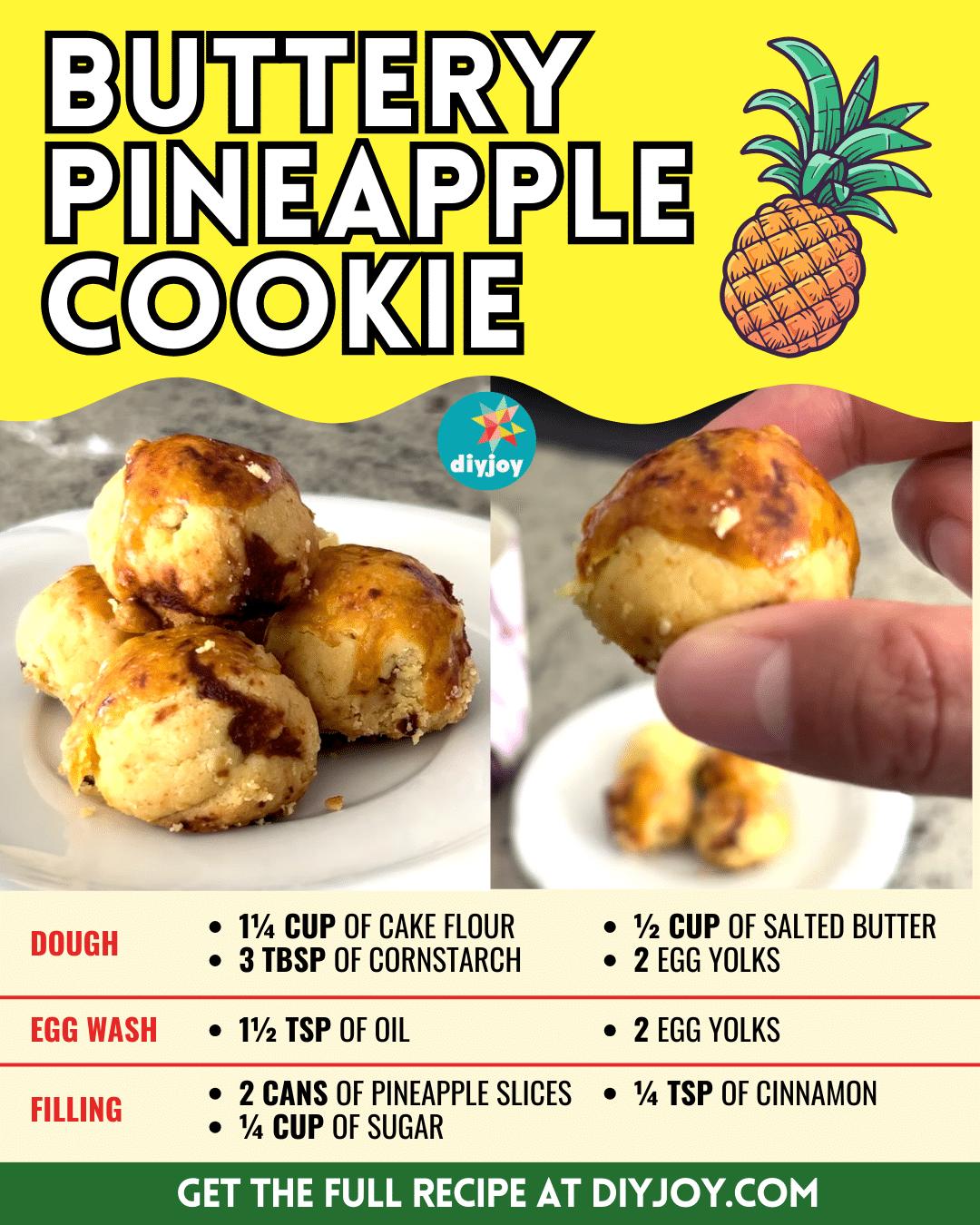 Easy Buttery Pineapple Cookie Recipe