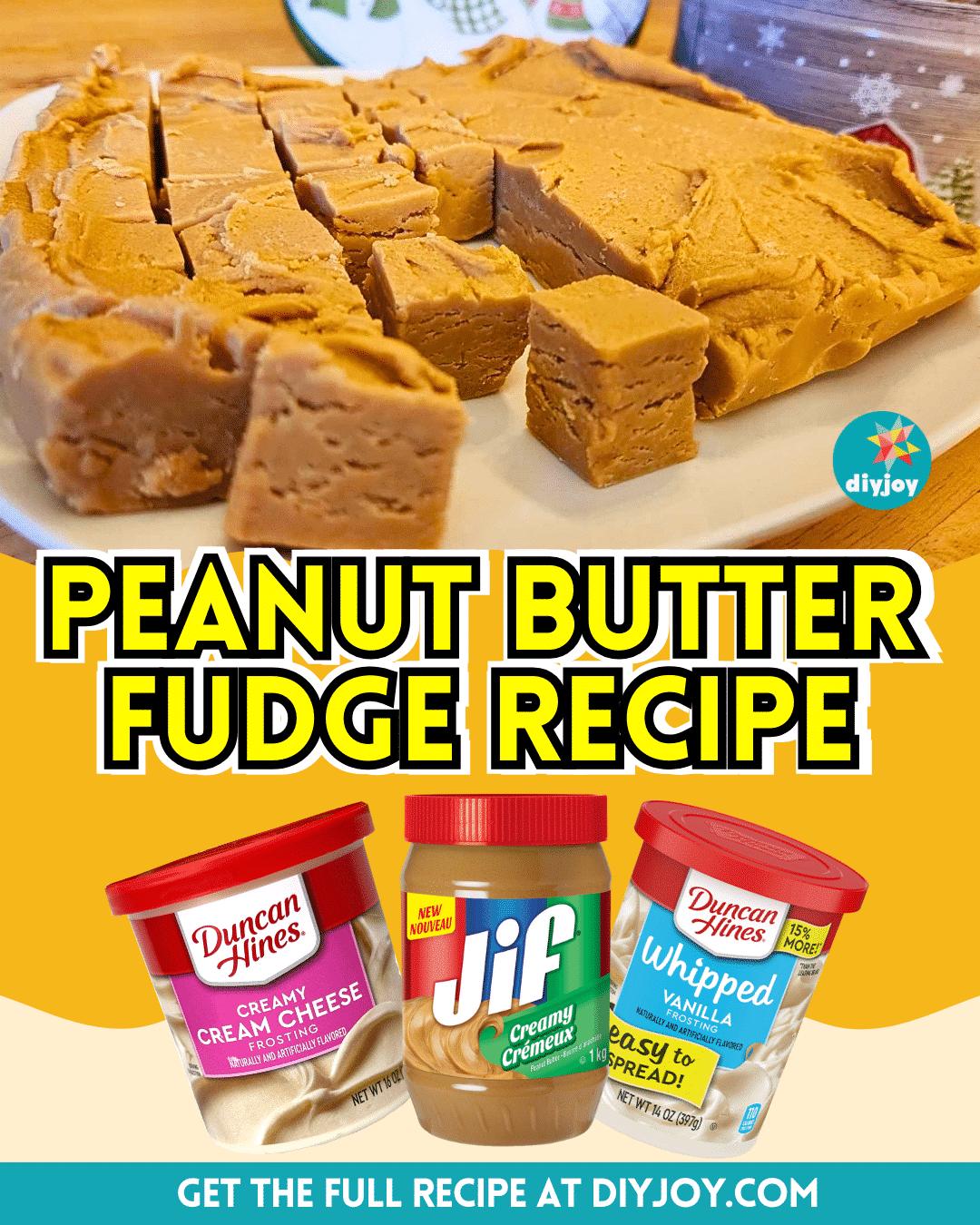 Easy 2-Ingredient Peanut Butter Fudge Recipe