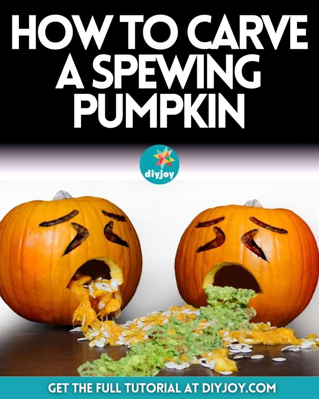 How to Carve a Spewing Pumpkin