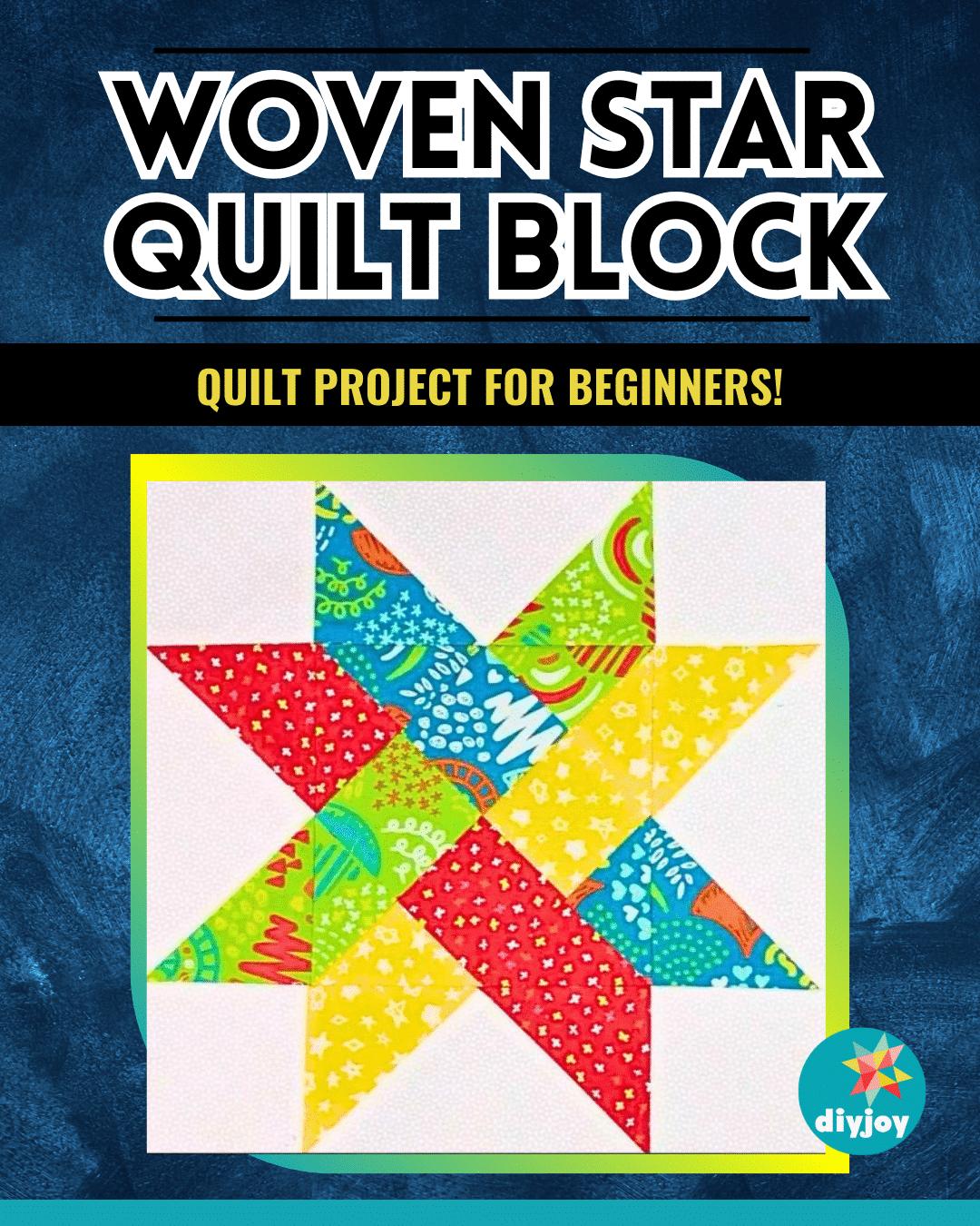 Easy Woven Star Quilt Block Tutorial