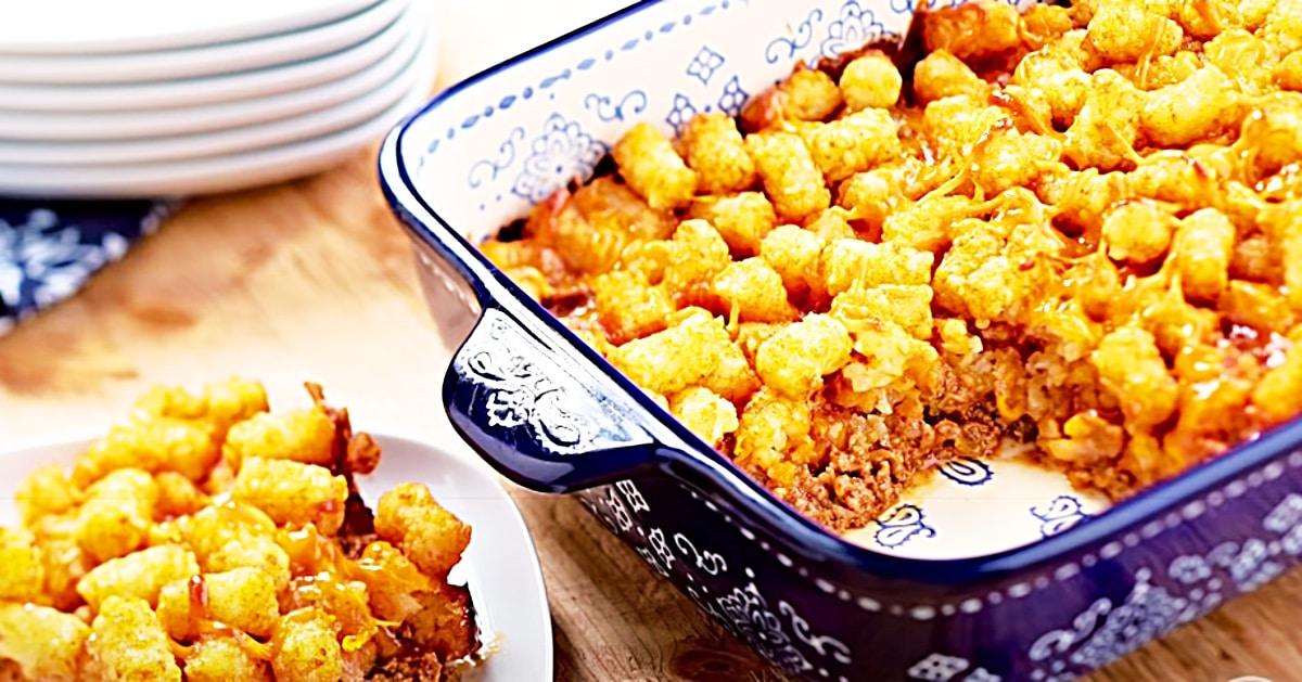 Sloppy Joe Tater Tot Casserole Recipe