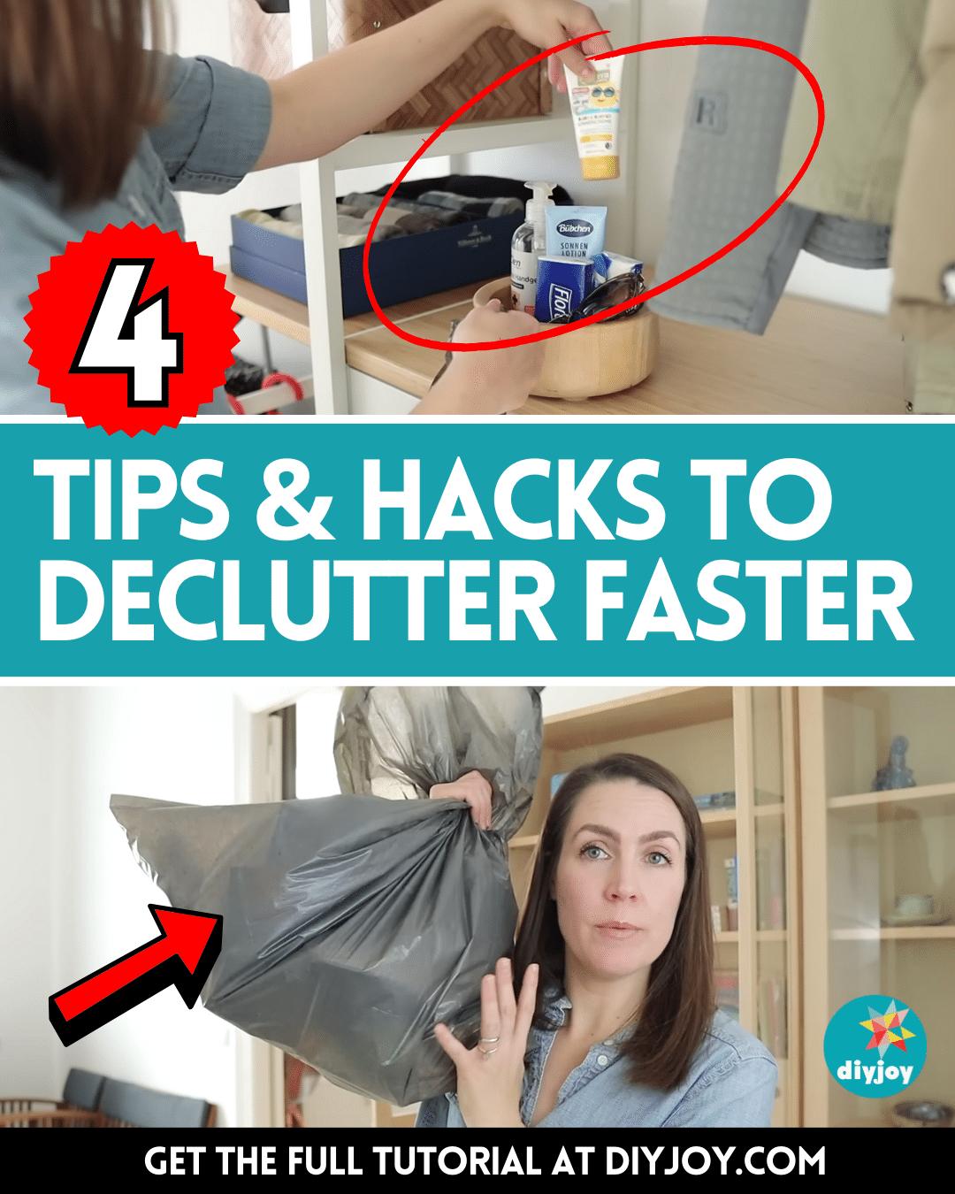 4 Pro Tips And Hacks To Declutter Faster