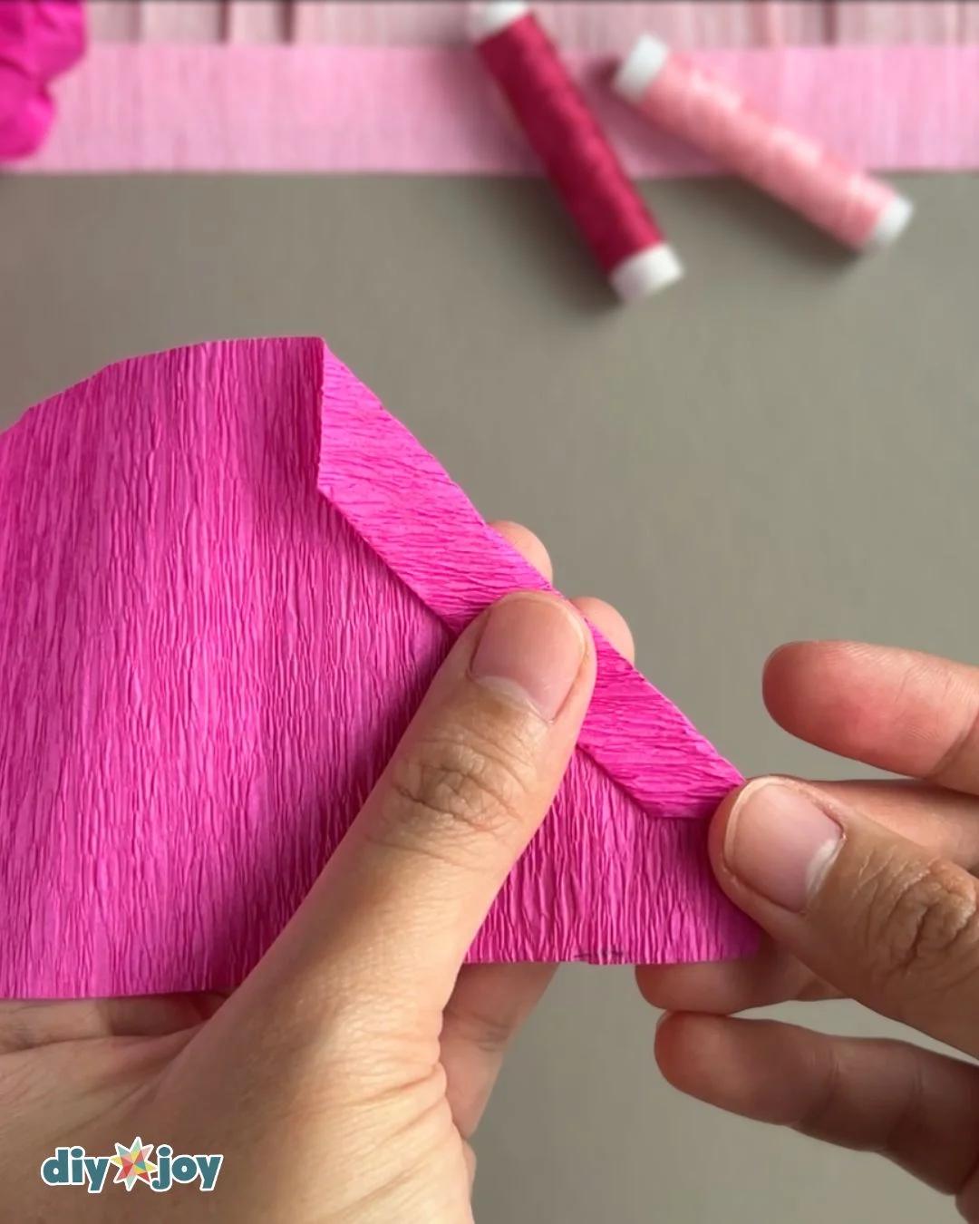Crepe Paper Flowers — flower crafts for beginners