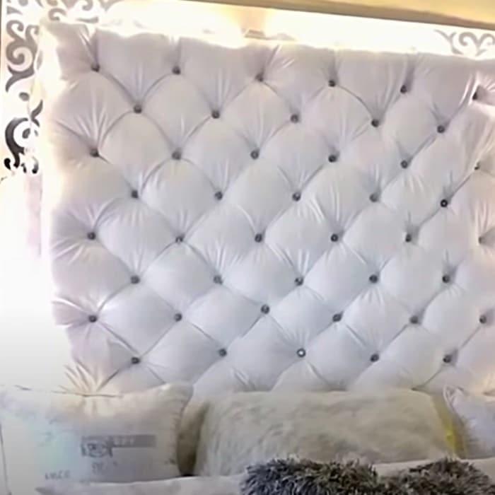 Dollar Tree Bedroom DIY Ideas - How To Build A Headboard - Easy Tufted Headboard Ideas