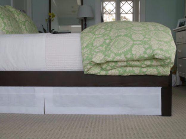 Skirted Bed, straightforward enough to knock out in a day and a great fix using stuff you already have on a shelf