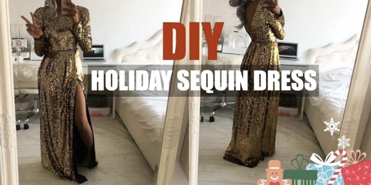She Makes A Stunning Sequin Holiday Dress Just In Time For New Years Eve!