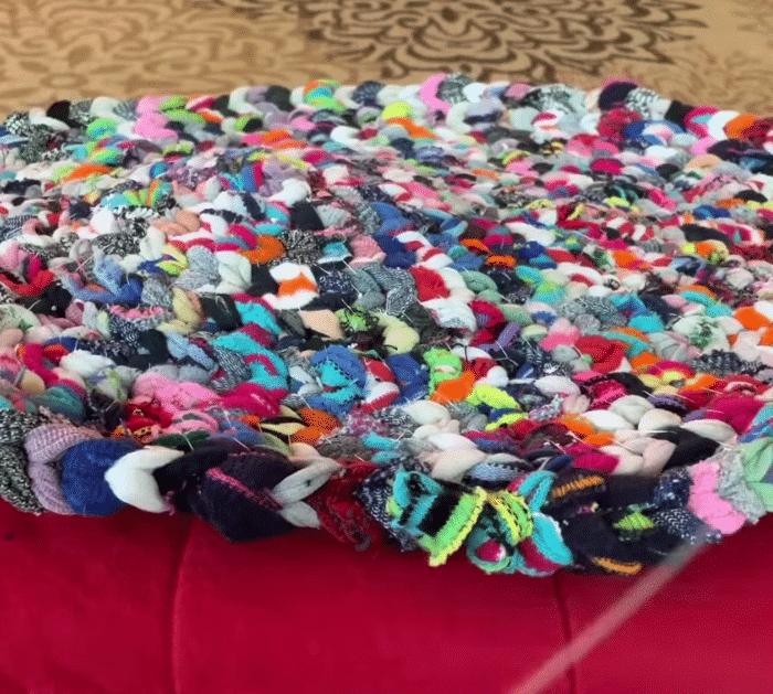 Easy DIY Sock Rag Rug Tutorial