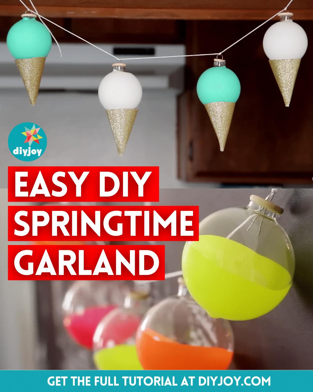 Easy DIY Springtime Garland Tutorial