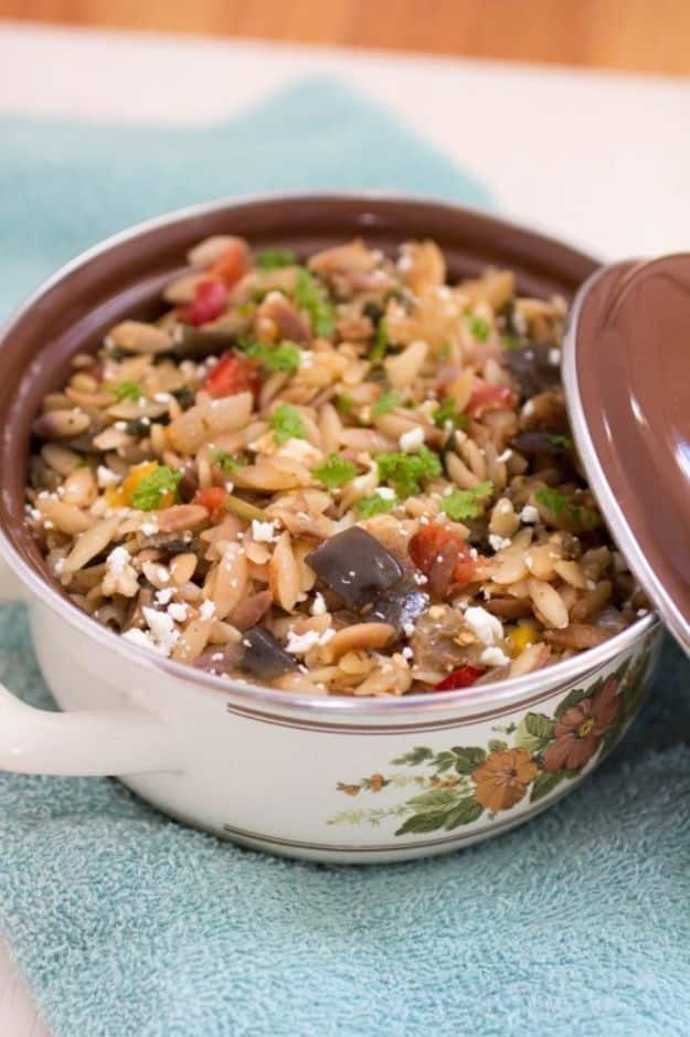 Ratatouille Orzo, a comforting dish worth making again and easy enough for a first try in the kitchen