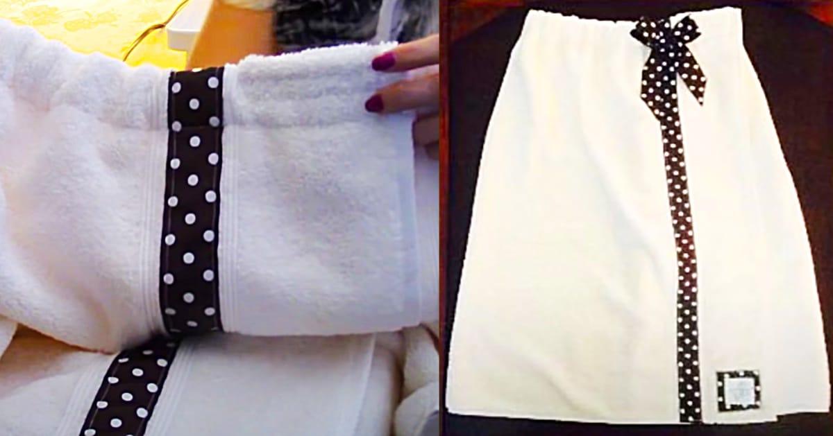 How To Make An After Shower Wrap From A Towel