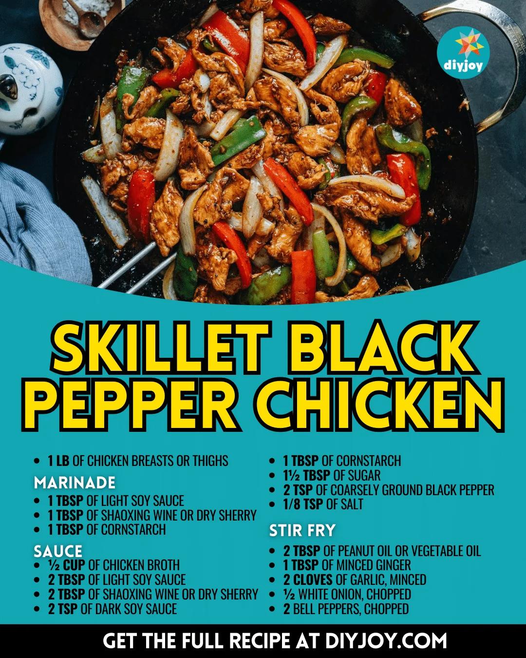 Easy Skillet Black Pepper Chicken Recipe