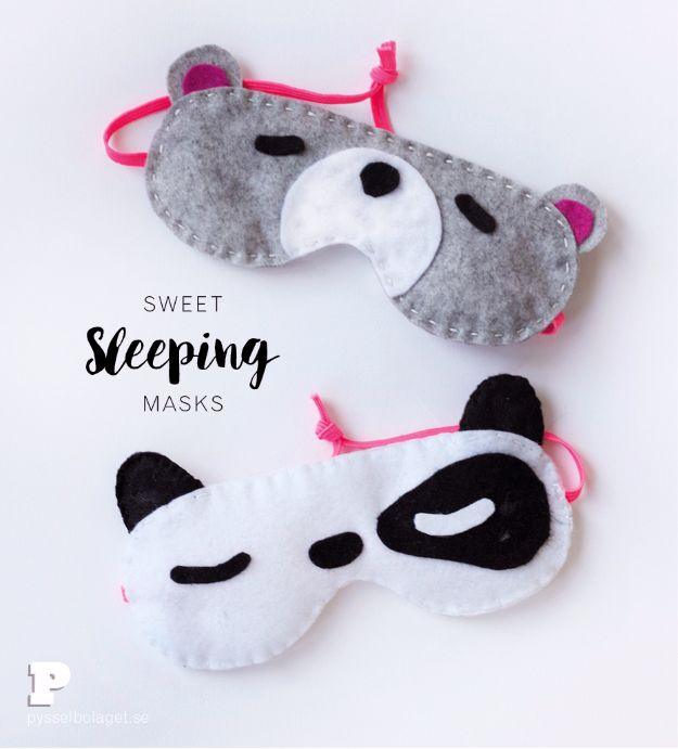 Sweet Sleeping Masks, a popular choice on this list and a simple sewing project for a beginner crafter