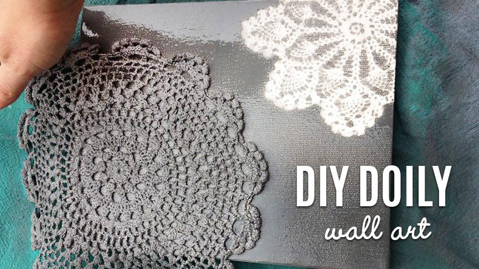 DIY Doily Wall Art
