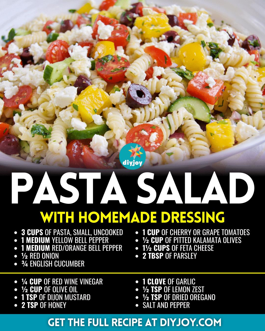 Easy Pasta Salad W_ Homemade Dressing Recipe